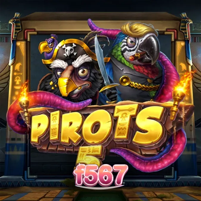Pássaros piratas explorando o templo amaldiçoado em Pirots 5